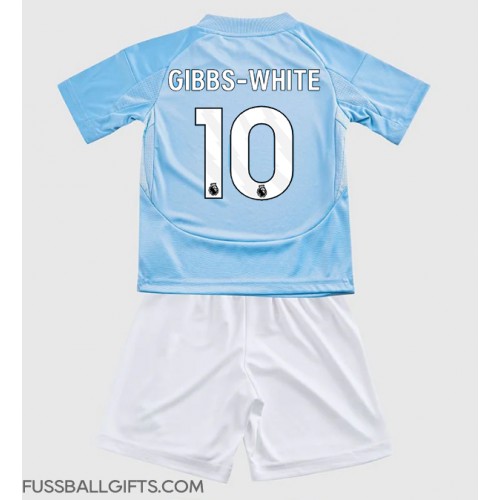 Nottingham Forest Morgan Gibbs-White #10 Fußballbekleidung 3rd trikot Kinder 2024-25 Kurzarm (+ kurze hosen)